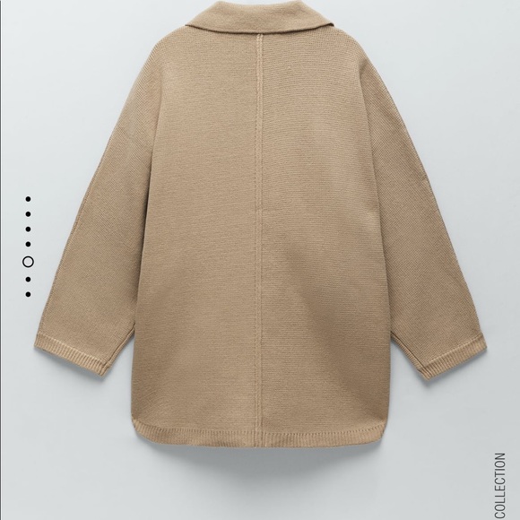 Zara knit oversized wool blend coat blogger - Picture 14 of 16